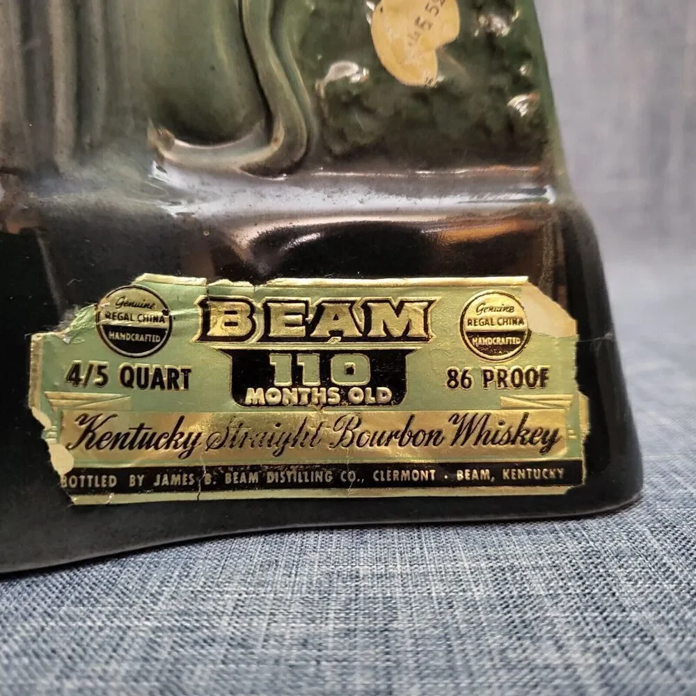 Vintage 1968 Jim Beam Bourbon Decanter San Antonio Fair Tower Of Americas Empty